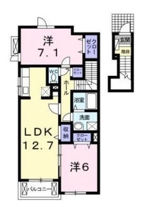 ヴィオーラ202の間取り