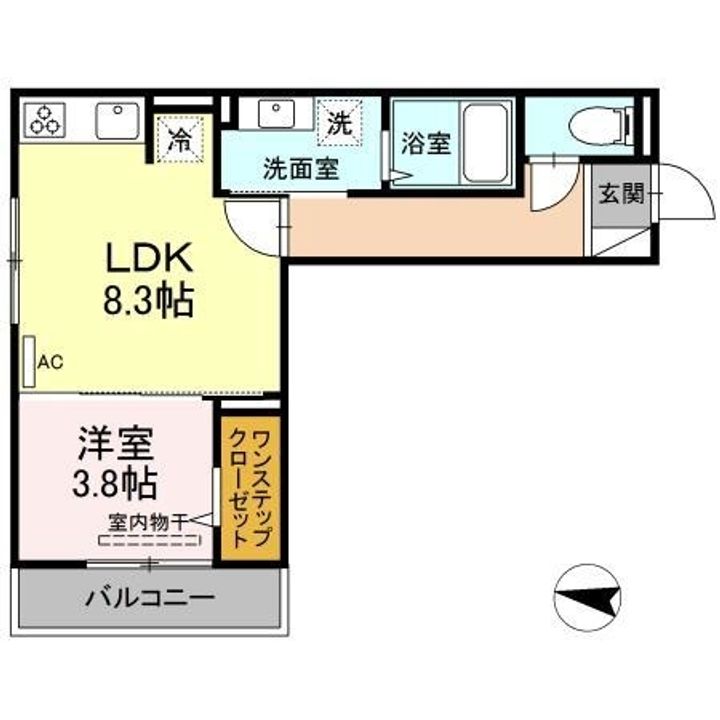 LAULE‘A(ラウレア)203の間取り