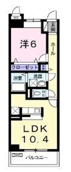 ベルフロンテ102の間取り