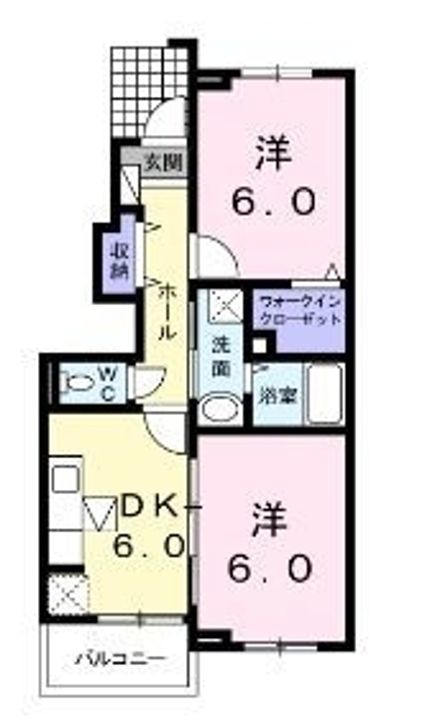 サンリットスクエアE102の間取り