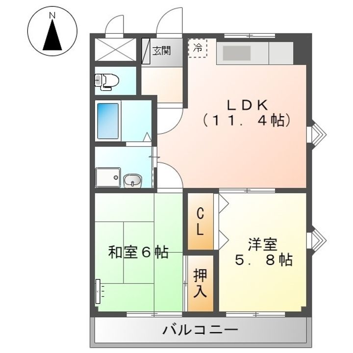 フォレストEside101の間取り