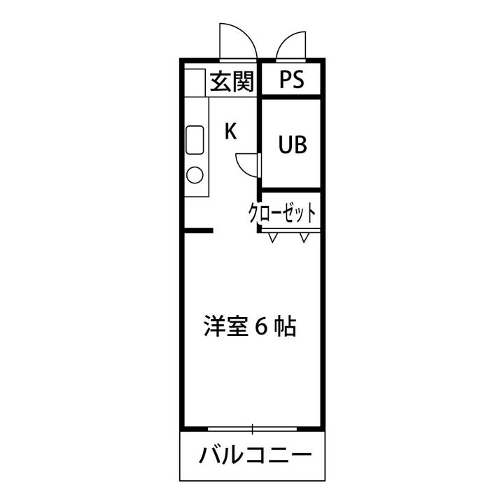 東福山駅前ビル603の間取り
