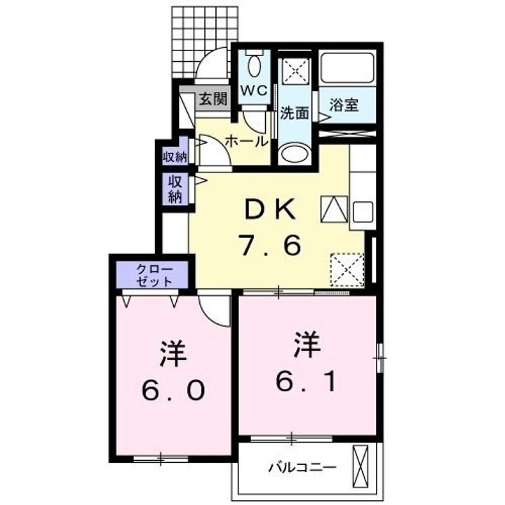 コンフォートすみれ101の間取り