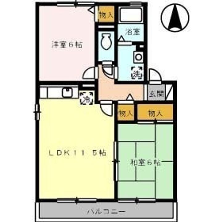 グリーン・ビュー幸203の間取り