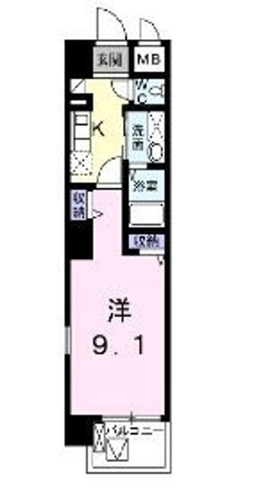 ローズエスペランサ403の間取り