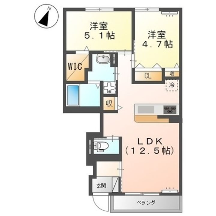 サクラーレ・アリエッタ106の間取り