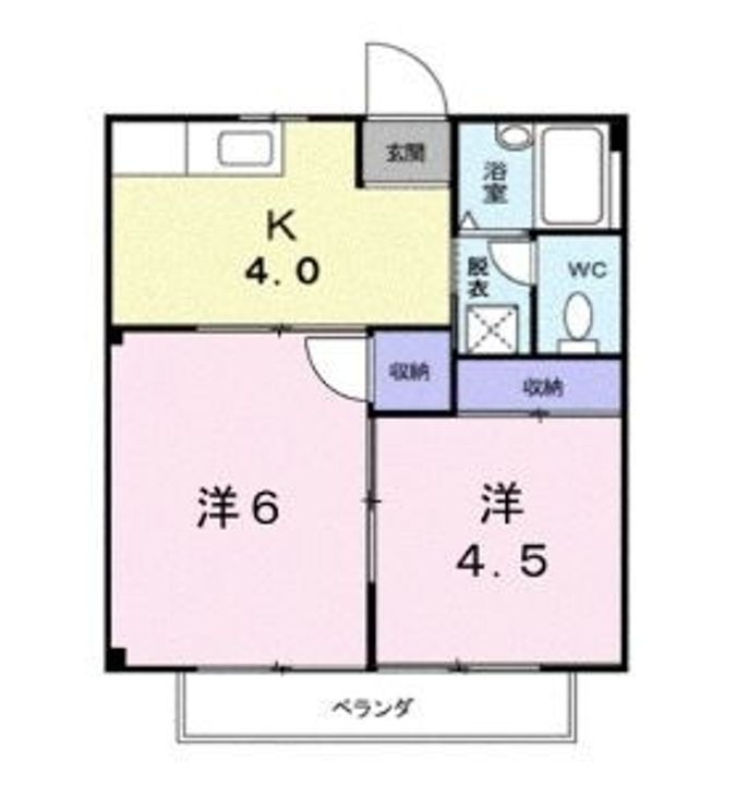 シティハイツ藤井202の間取り