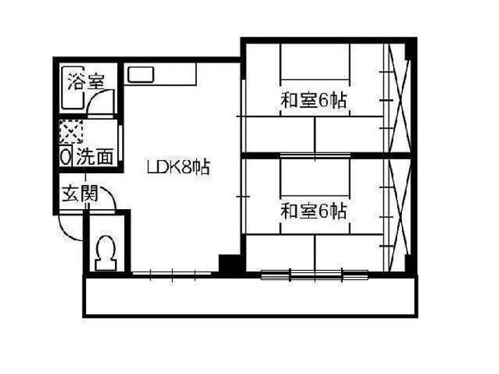 プロスパータナカ201の間取り