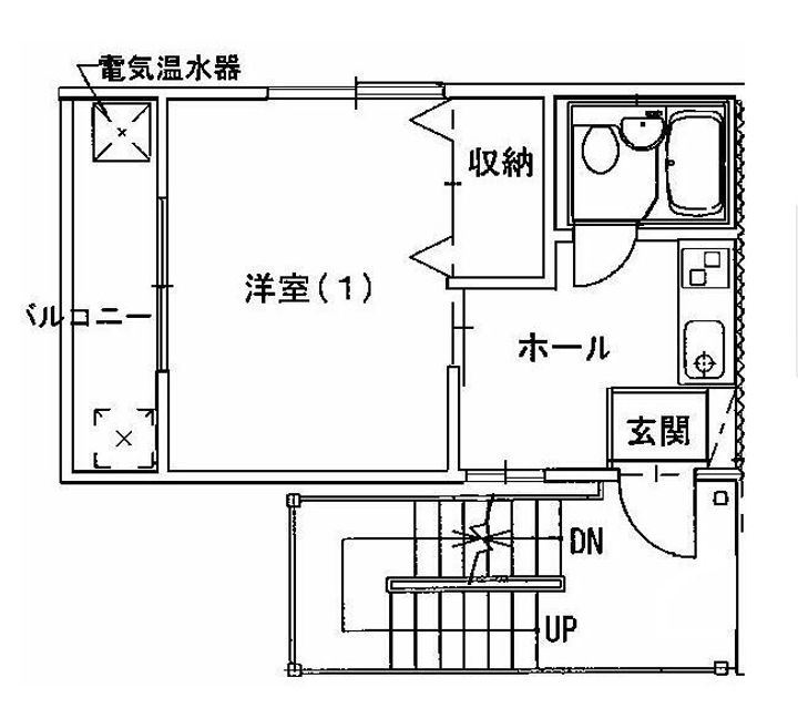 山地アパート201の間取り