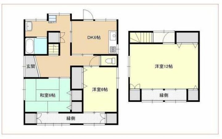 広島県福山市西深津町5丁目20-1(一戸建)の賃貸物件1の間取り