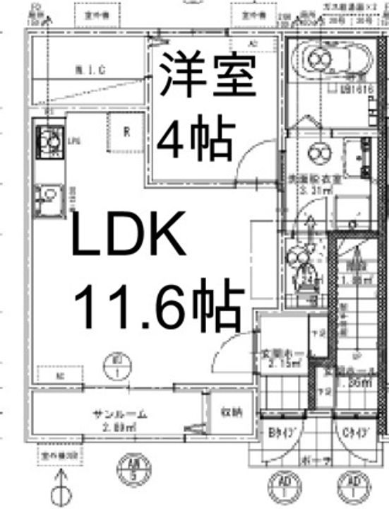 マルヴィナ101の間取り