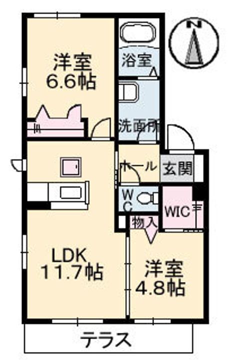 オーパスワン102の間取り