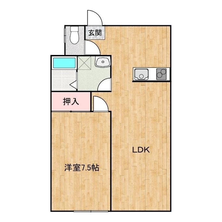 ハイツサンシャイン1103の間取り