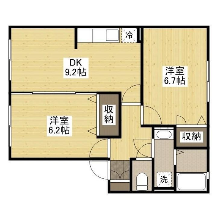 サニーハイツS102の間取り