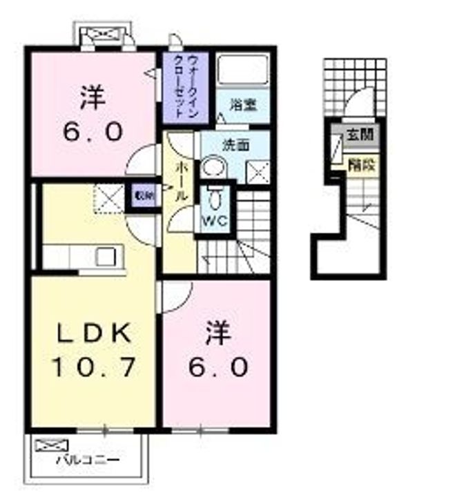 ブルーアステール202の間取り