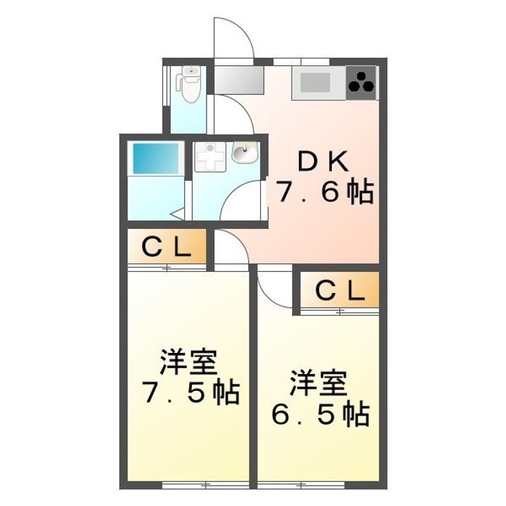 ハイツサンシャイン1105の間取り