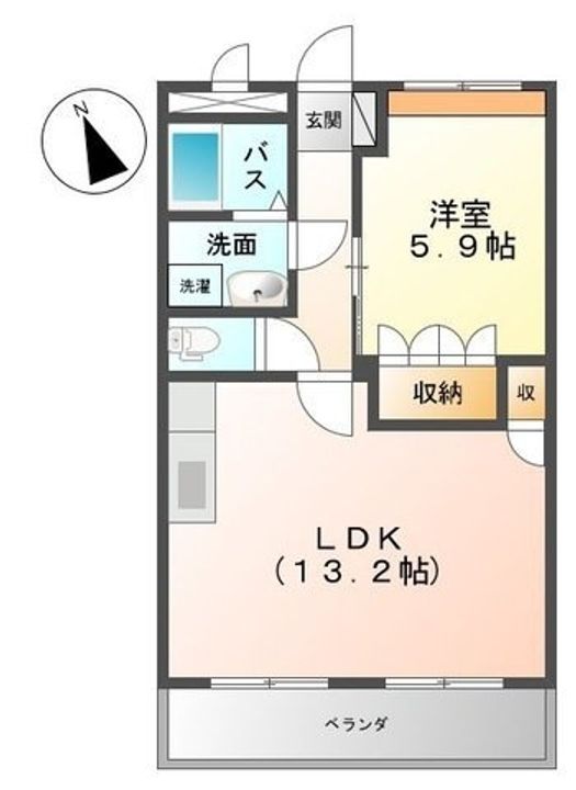 ル・ボヌール302の間取り