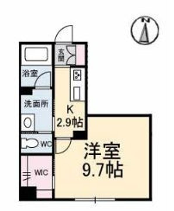 グランベレオClose Univ N棟102の間取り
