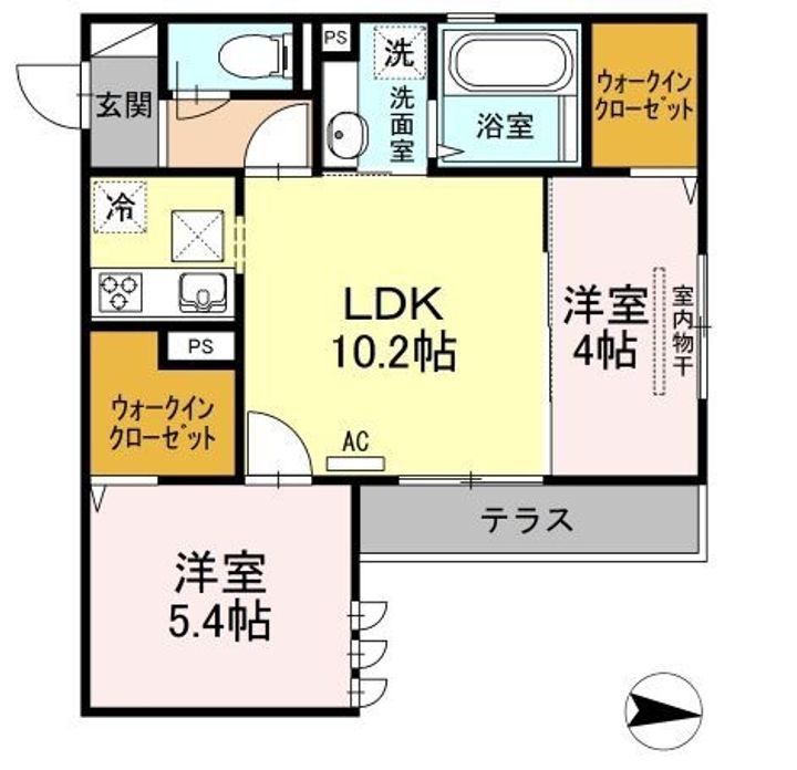 ブランノワール アン101の間取り