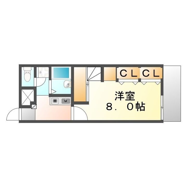 レオパレスグランシャリオ井原101の間取り