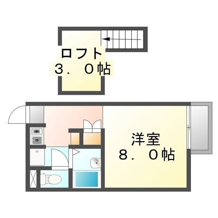 レオパレスEMI106の間取り