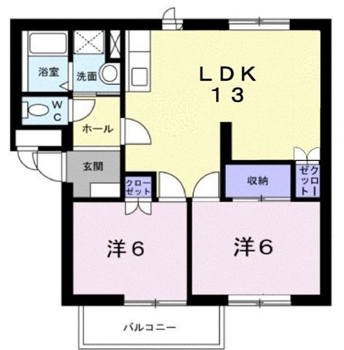Dカントリーハイツ202の間取り