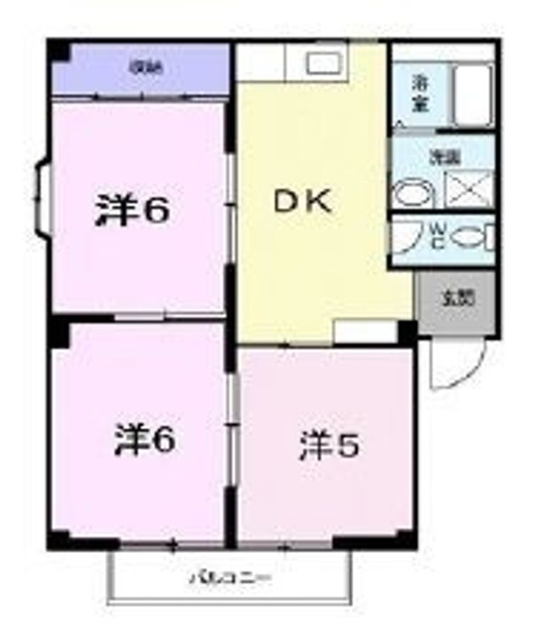 サンハイツ近田B201の間取り