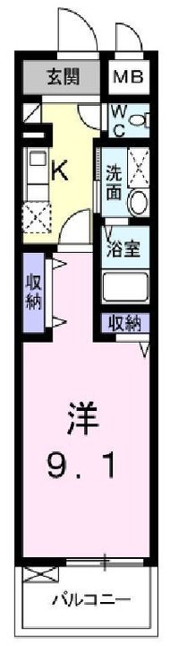 ローズエスペランサ702の間取り