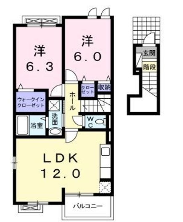 グラースB203の間取り