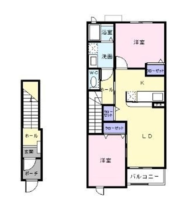 カーサ グレイスB202の間取り