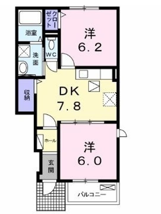 ペスカ104の間取り
