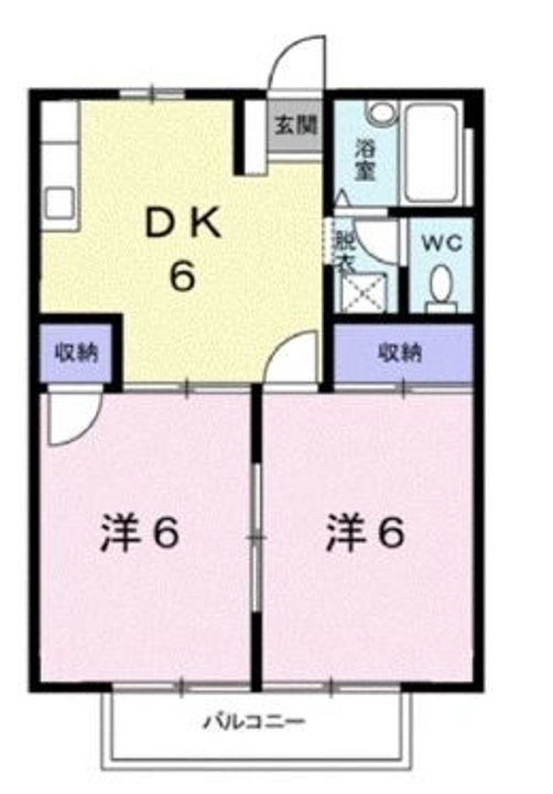 フラッツ坂田B202の間取り