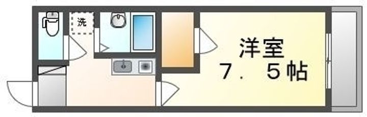 レオパレスドリーム坂出204の間取り