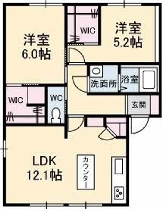 ベルメゾン B202の間取り