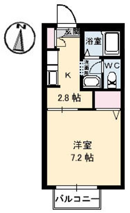 ディアス中塚A棟202の間取り
