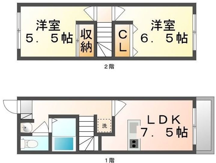 レオパレスM103の間取り