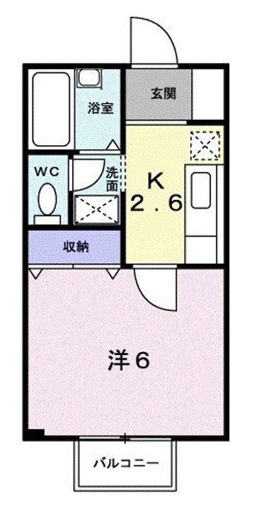 イグレック楯 A102の間取り