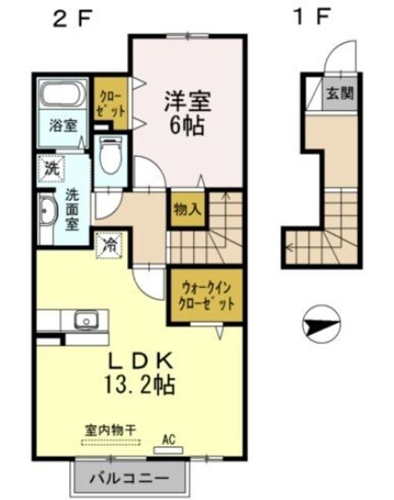 グリーン ビット 民202の間取り