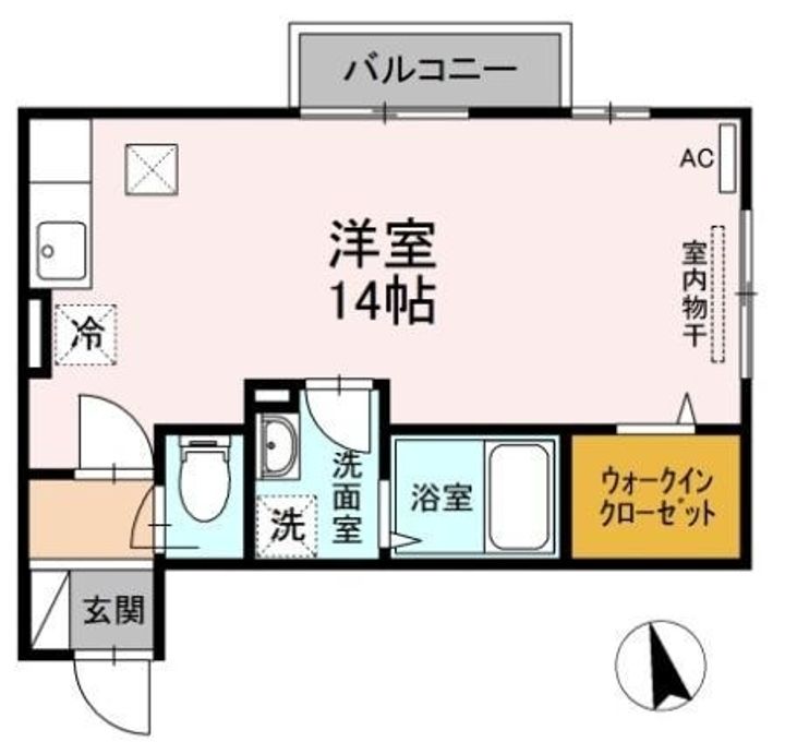 MiuMu A棟103の間取り