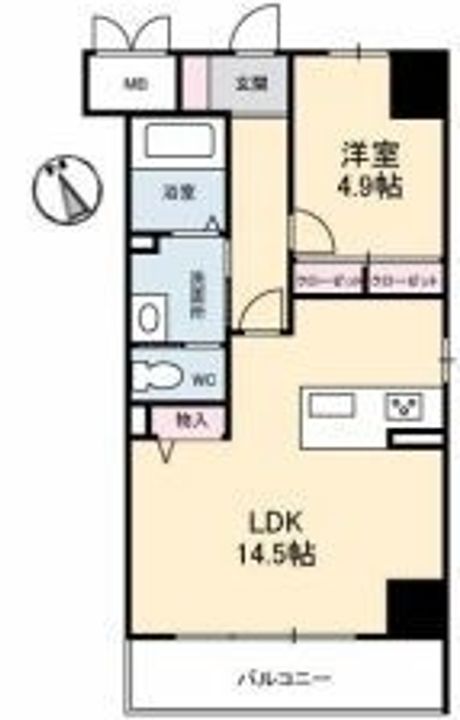 Urban Vista 中央町401の間取り