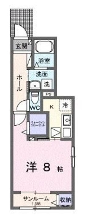 メゾフォルテ松島101の間取り