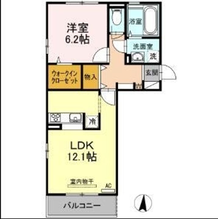 サンライズ豊益 築港町207の間取り