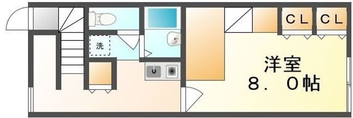 レオパレスさぬきⅡ204の間取り