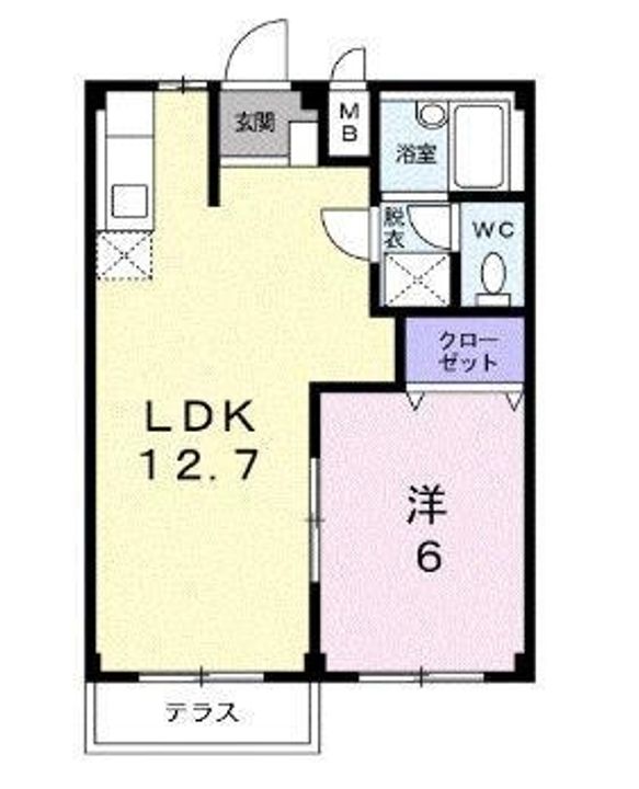 エルディム トミダ103の間取り