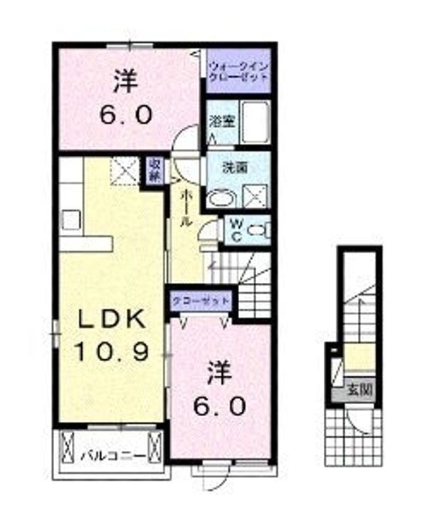メゾン ブライト A201の間取り