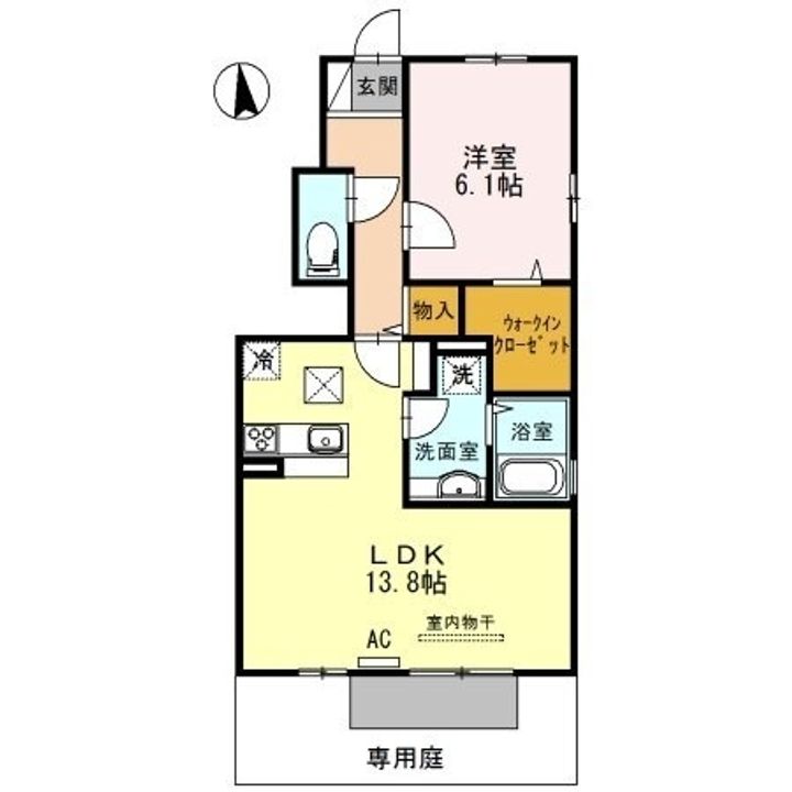 ベルポスト松縄Ⅱ105の間取り