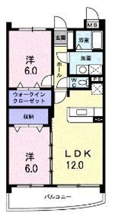 グランディール・S202の間取り