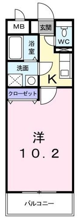 HYコート宮脇305の間取り