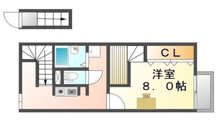 レオパレスYOUTO210の間取り