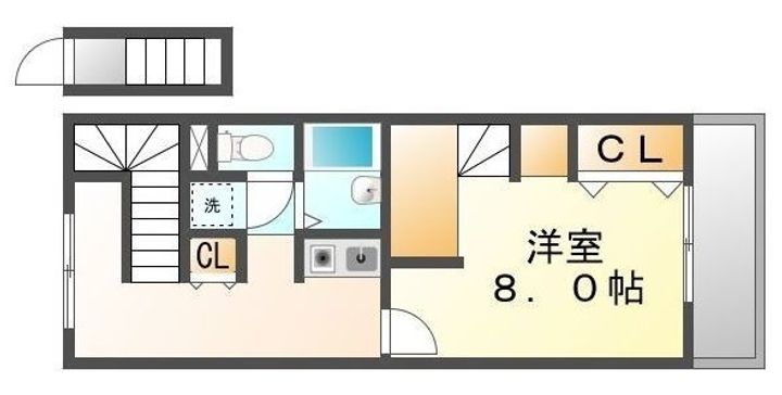 レオパレスいずみ207の間取り